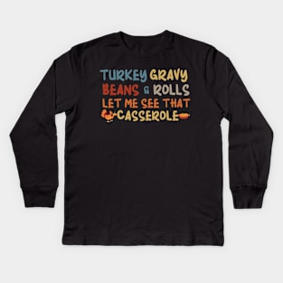 Thanksgiving 2023-Thanksgiving Funny Kids Long Sleeve T-Shirt